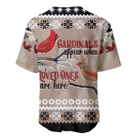 Christmas Cardinal Birds Baseball Jersey Cardinals Appear When Loved Ones Are Near LT7 - Wonder Print Shop
