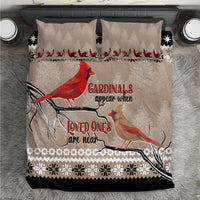 Christmas Cardinal Birds Bedding Set Cardinals Appear When Loved Ones Are Near LT7 - Wonder Print Shop