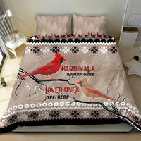 Christmas Cardinal Birds Bedding Set Cardinals Appear When Loved Ones Are Near LT7 - Wonder Print Shop