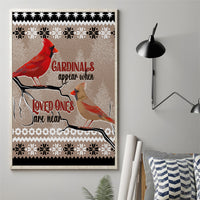 Christmas Cardinal Birds Canvas Wall Art Cardinals Appear When Loved Ones Are Near LT7 - Wonder Print Shop