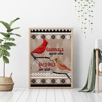 Christmas Cardinal Birds Canvas Wall Art Cardinals Appear When Loved Ones Are Near LT7 - Wonder Print Shop
