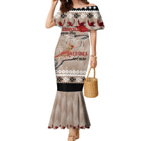 Christmas Cardinal Birds Family Matching Mermaid Dress and Hawaiian Shirt Cardinals Appear When Loved Ones Are Near LT7 - Wonder Print Shop