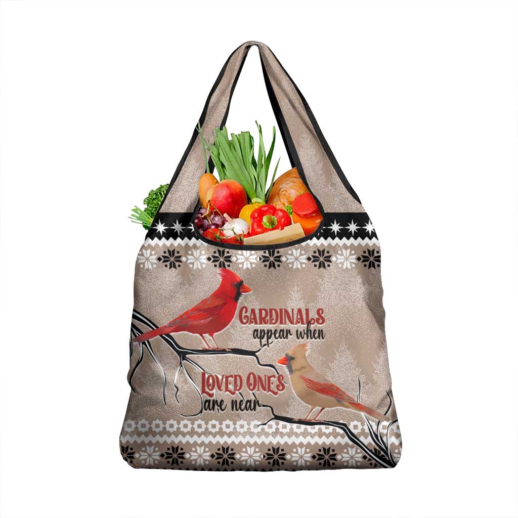 Chrismas Cardinal Birds Grocery Bag Cardinals Appear When Loved Ones Are Near