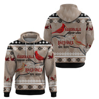 Christmas Cardinal Birds Hoodie Cardinals Appear When Loved Ones Are Near - Wonder Print Shop