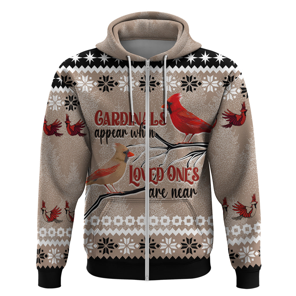 Christmas Cardinal Birds Hoodie Cardinals Appear When Loved Ones Are Near - Wonder Print Shop