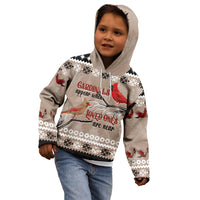 Christmas Cardinal Birds Kid Hoodie Cardinals Appear When Loved Ones Are Near - Wonder Print Shop