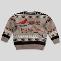 Christmas Cardinal Birds Kid Ugly Christmas Sweater Cardinals Appear When Loved Ones Are Near - Wonder Print Shop