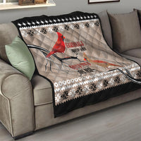 Chrismas Cardinal Birds Quilt Cardinals Appear When Loved Ones Are Near - Wonder Print Shop