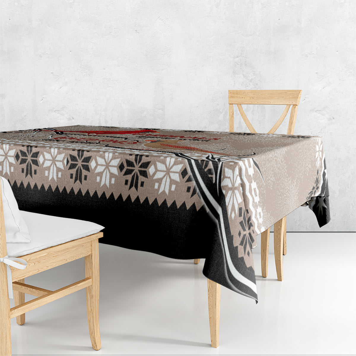 Chrismas Cardinal Birds Tablecloth Cardinals Appear When Loved Ones Are Near - Wonder Print Shop