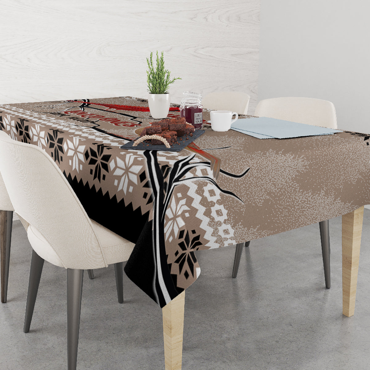 Chrismas Cardinal Birds Tablecloth Cardinals Appear When Loved Ones Are Near - Wonder Print Shop