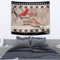 Chrismas Cardinal Birds Tapestry Cardinals Appear When Loved Ones Are Near - Wonder Print Shop