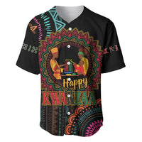 Happy Kwanzaa African Baseball Jersey Mandala Mix Nguzo Saba LT7 - Wonder Print Shop