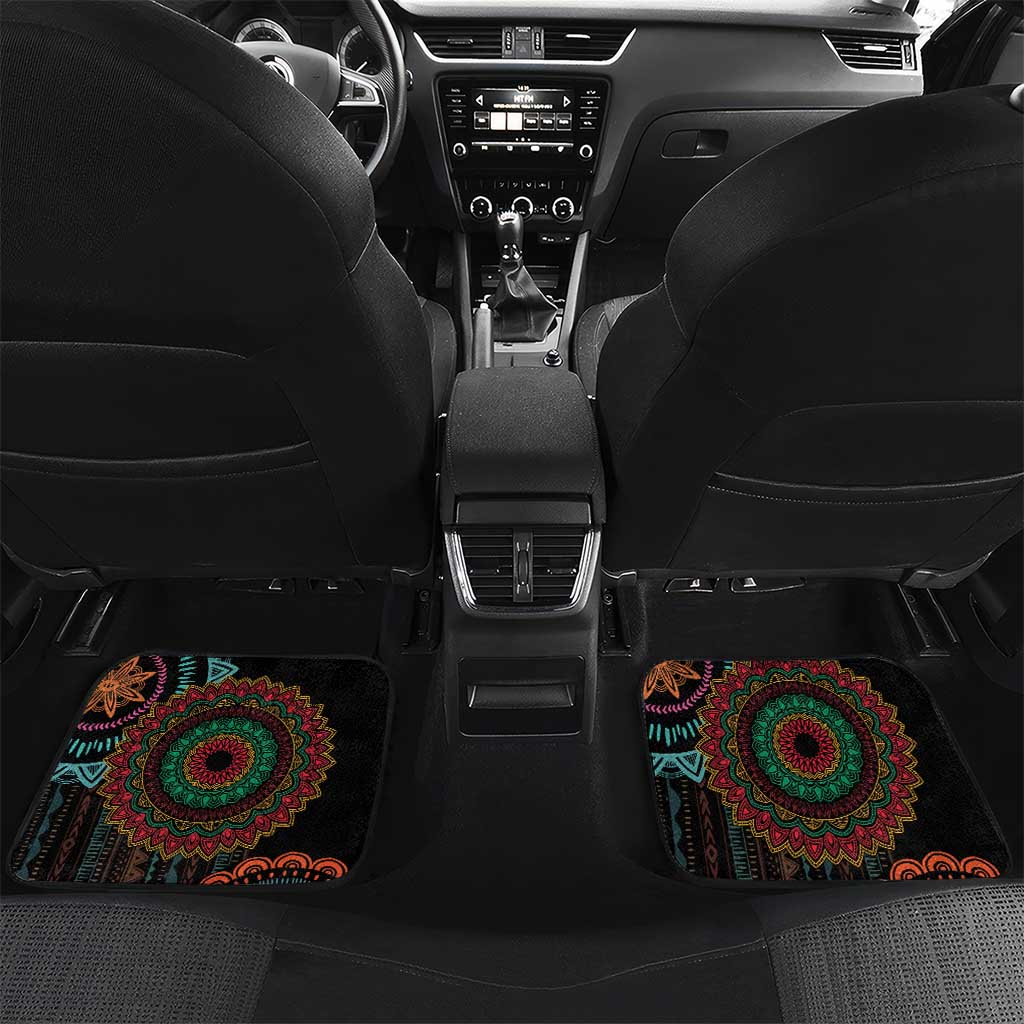 Happy Kwanzaa African Car Mats Mandala Mix Nguzo Saba LT7 - Wonder Print Shop