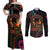 Happy Kwanzaa African Couples Matching Off Shoulder Maxi Dress and Long Sleeve Button Shirt Mandala Mix Nguzo Saba LT7 - Wonder Print Shop
