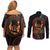 Happy Kwanzaa African Couples Matching Off Shoulder Short Dress and Long Sleeve Button Shirt Mandala Mix Nguzo Saba LT7 - Wonder Print Shop