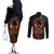 Happy Kwanzaa African Couples Matching Off The Shoulder Long Sleeve Dress and Long Sleeve Button Shirt Mandala Mix Nguzo Saba