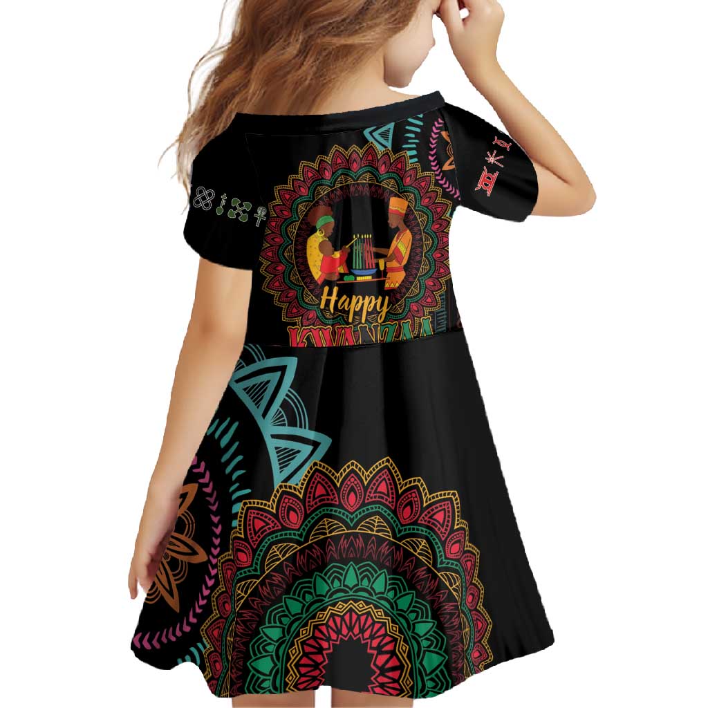 Happy Kwanzaa African Family Matching Mermaid Dress and Hawaiian Shirt Mandala Mix Nguzo Saba LT7 - Wonder Print Shop