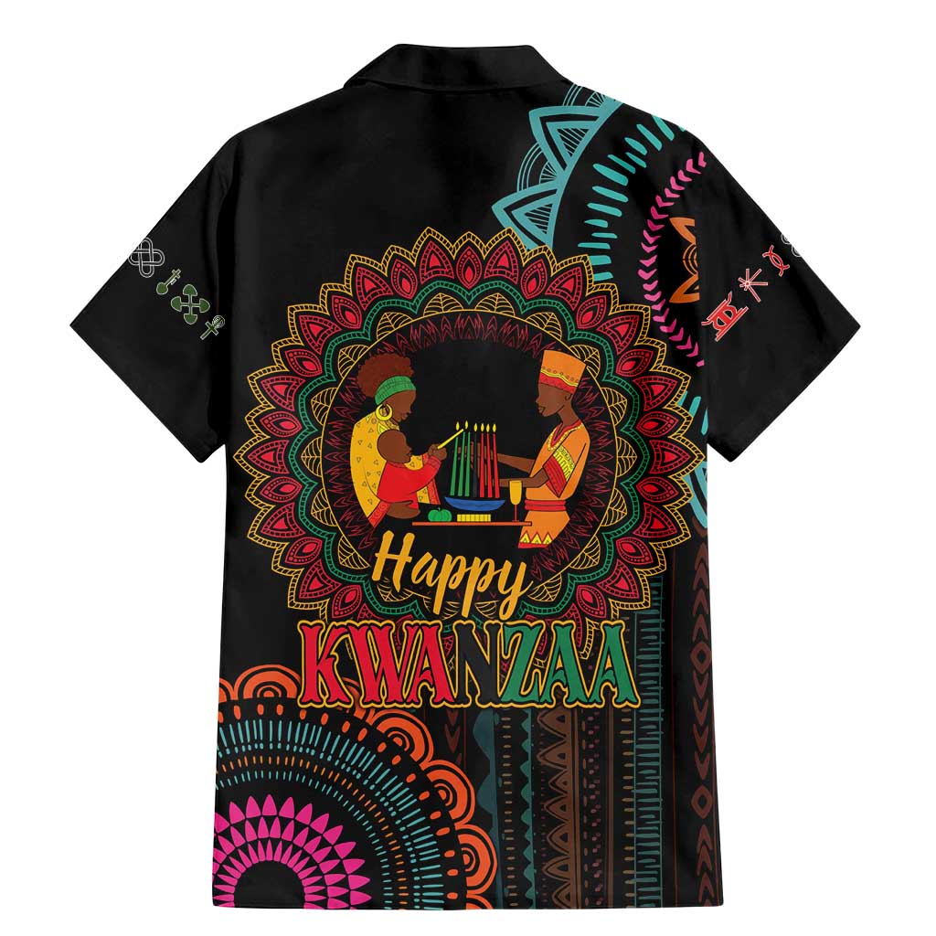Happy Kwanzaa African Family Matching Mermaid Dress and Hawaiian Shirt Mandala Mix Nguzo Saba LT7 - Wonder Print Shop