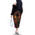 Happy Kwanzaa African Family Matching Off The Shoulder Long Sleeve Dress and Hawaiian Shirt Mandala Mix Nguzo Saba - Wonder Print Shop