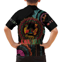 Happy Kwanzaa African Family Matching Tank Maxi Dress and Hawaiian Shirt Mandala Mix Nguzo Saba - Wonder Print Shop