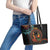 Happy Kwanzaa African Leather Tote Bag Mandala Mix Nguzo Saba - Wonder Print Shop