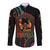 Happy Kwanzaa African Long Sleeve Button Shirt Mandala Mix Nguzo Saba - Wonder Print Shop