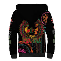 Happy Kwanzaa African Sherpa Hoodie Mandala Mix Nguzo Saba - Wonder Print Shop