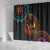 Happy Kwanzaa African Shower Curtain Mandala Mix Nguzo Saba