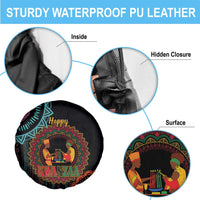 Happy Kwanzaa African Spare Tire Cover Mandala Mix Nguzo Saba - Wonder Print Shop