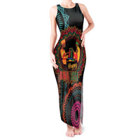 Happy Kwanzaa African Tank Maxi Dress Mandala Mix Nguzo Saba - Wonder Print Shop