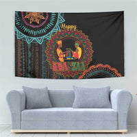 Happy Kwanzaa African Tapestry Mandala Mix Nguzo Saba - Wonder Print Shop