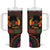 Happy Kwanzaa African Tumbler With Handle Mandala Mix Nguzo Saba - Wonder Print Shop