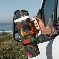 Happy Kwanzaa African Tumbler With Handle Mandala Mix Nguzo Saba - Wonder Print Shop
