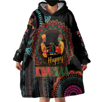 Happy Kwanzaa African Wearable Blanket Hoodie Mandala Mix Nguzo Saba - Wonder Print Shop