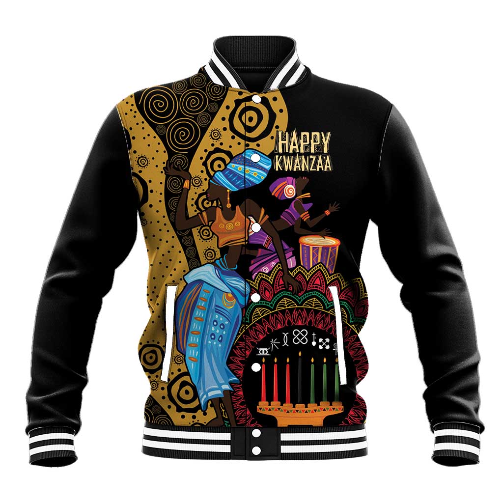 Happy Kwanzaa African Baseball Jacket Tribal Dance LT7 - Wonder Print Shop