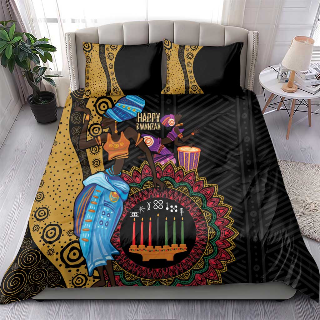 Happy Kwanzaa African Bedding Set Tribal Dance LT7 - Wonder Print Shop