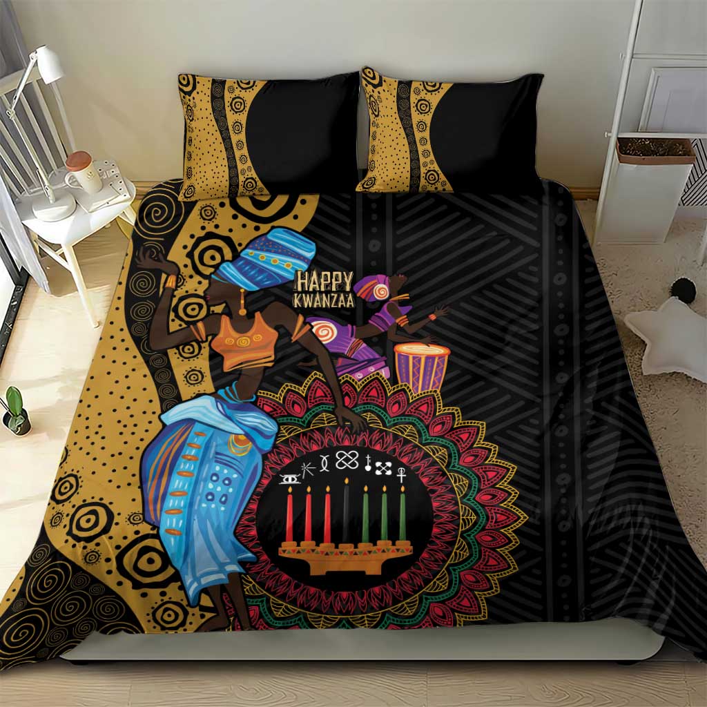 Happy Kwanzaa African Bedding Set Tribal Dance LT7 - Wonder Print Shop