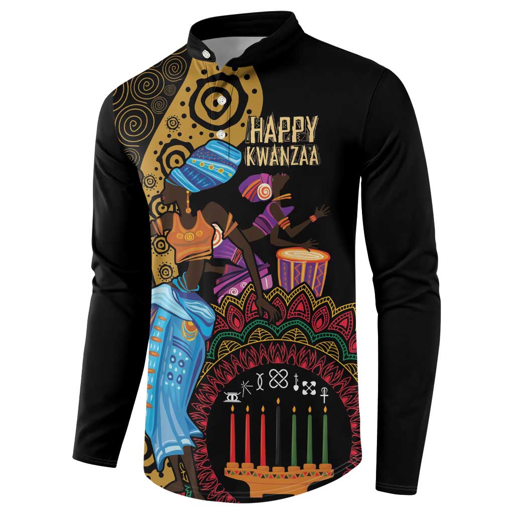 Happy Kwanzaa African Button Sweatshirt Tribal Dance LT7 - Wonder Print Shop