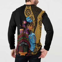 Happy Kwanzaa African Button Sweatshirt Tribal Dance LT7 - Wonder Print Shop