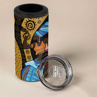 Happy Kwanzaa African 4 in 1 Can Cooler Tumbler Tribal Dance LT7 - Wonder Print Shop