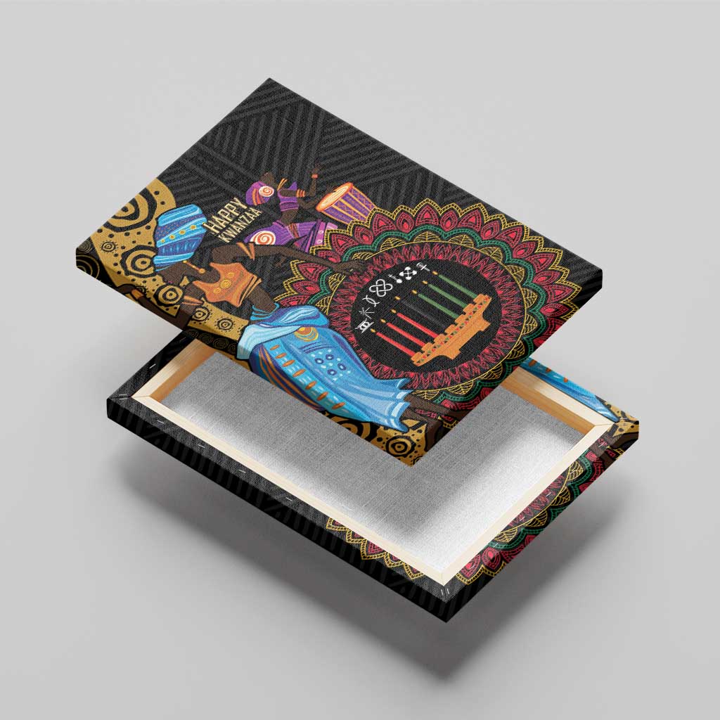 Happy Kwanzaa African Canvas Wall Art Tribal Dance LT7 - Wonder Print Shop