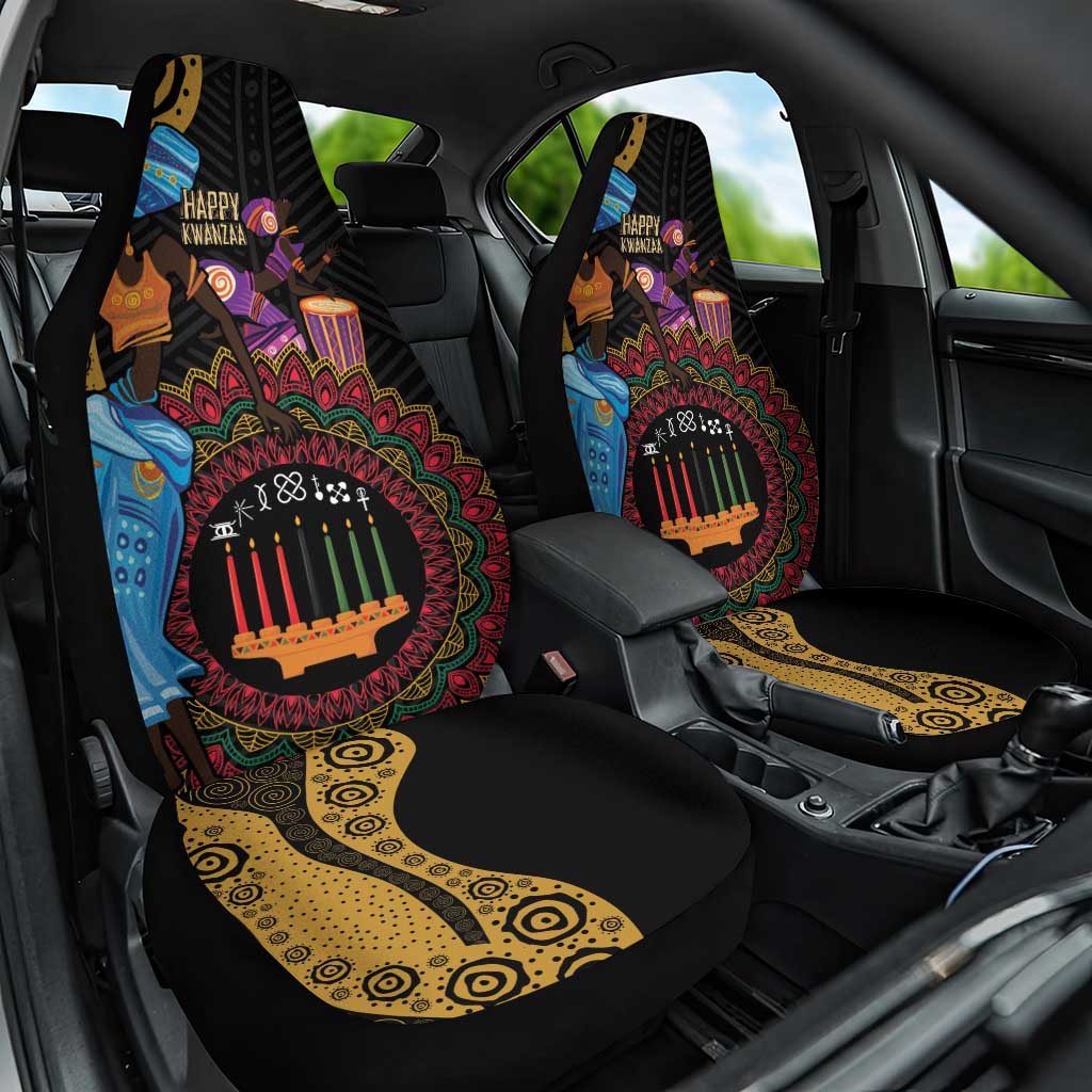 Happy Kwanzaa African Car Seat Cover Tribal Dance LT7 - Wonder Print Shop