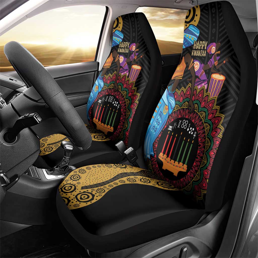 Happy Kwanzaa African Car Seat Cover Tribal Dance LT7 - Wonder Print Shop