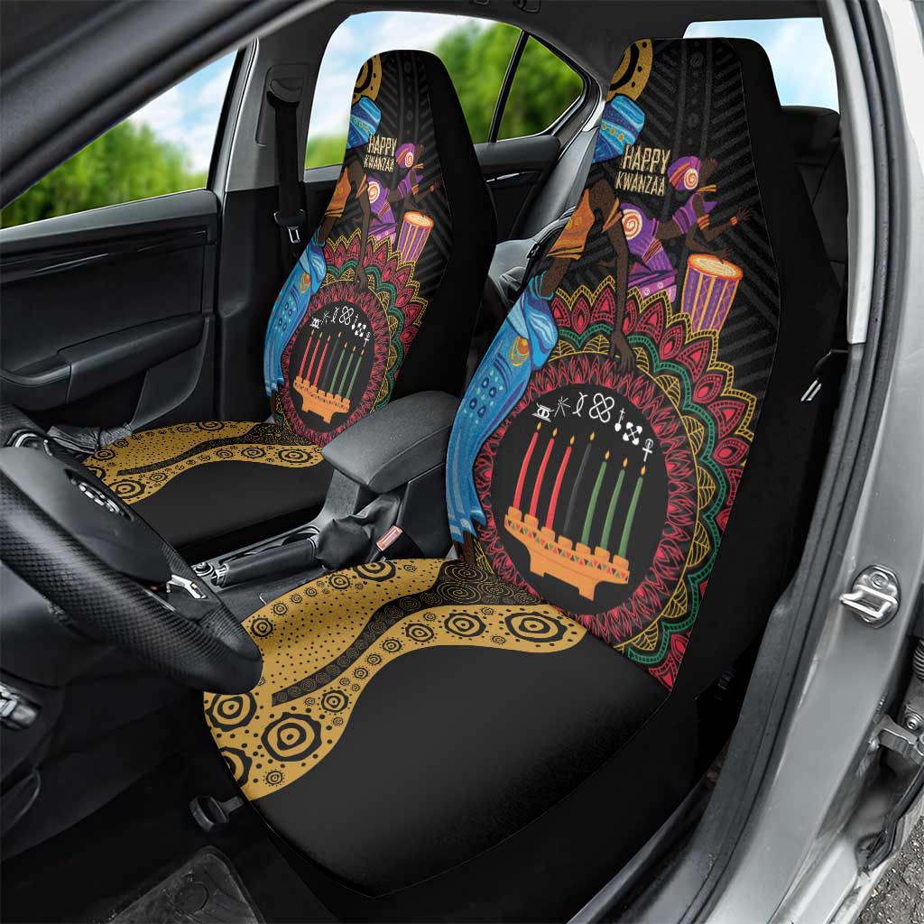 Happy Kwanzaa African Car Seat Cover Tribal Dance LT7 - Wonder Print Shop