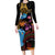 Happy Kwanzaa African Family Matching Long Sleeve Bodycon Dress and Hawaiian Shirt Tribal Dance LT7 - Wonder Print Shop
