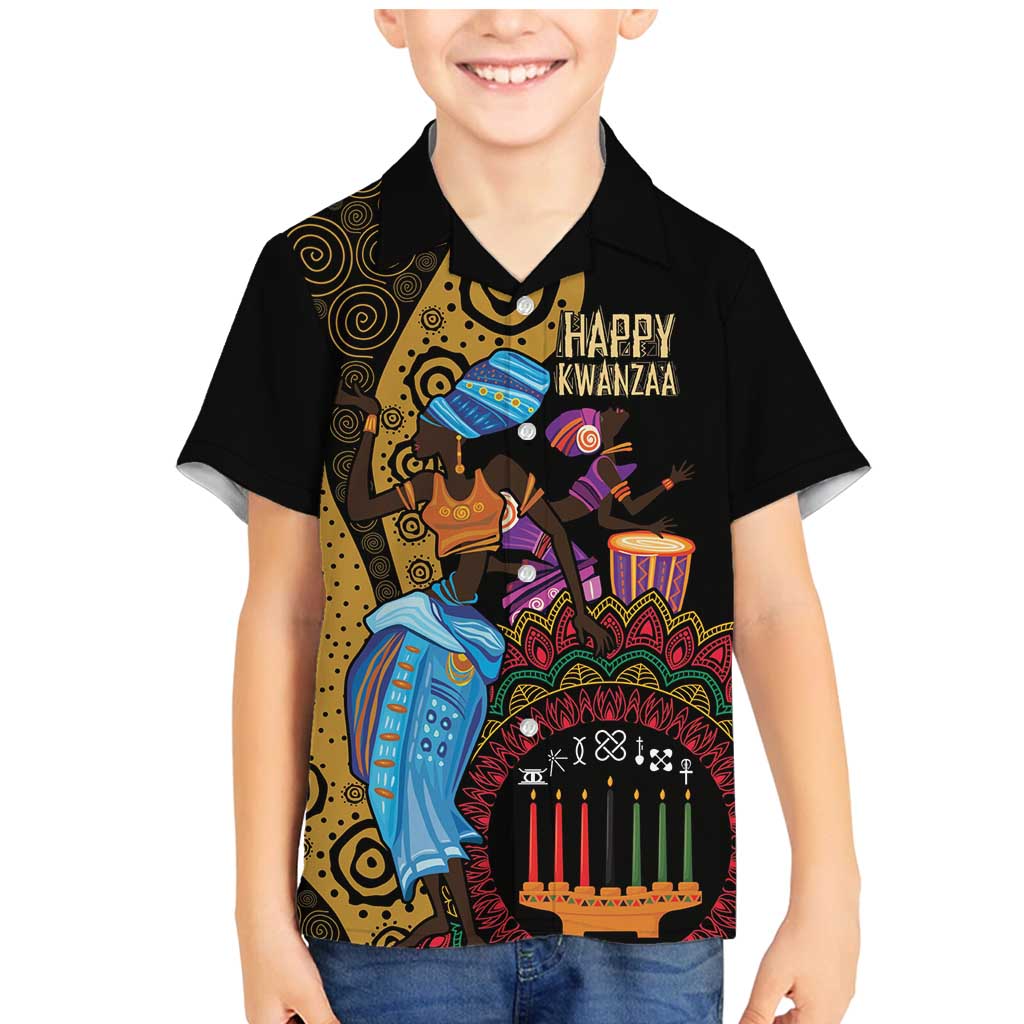 Happy Kwanzaa African Family Matching Mermaid Dress and Hawaiian Shirt Tribal Dance LT7 - Wonder Print Shop