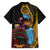 Happy Kwanzaa African Family Matching Off Shoulder Short Dress and Hawaiian Shirt Tribal Dance LT7 - Wonder Print Shop