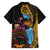 Happy Kwanzaa African Family Matching Short Sleeve Bodycon Dress and Hawaiian Shirt Tribal Dance - Wonder Print Shop