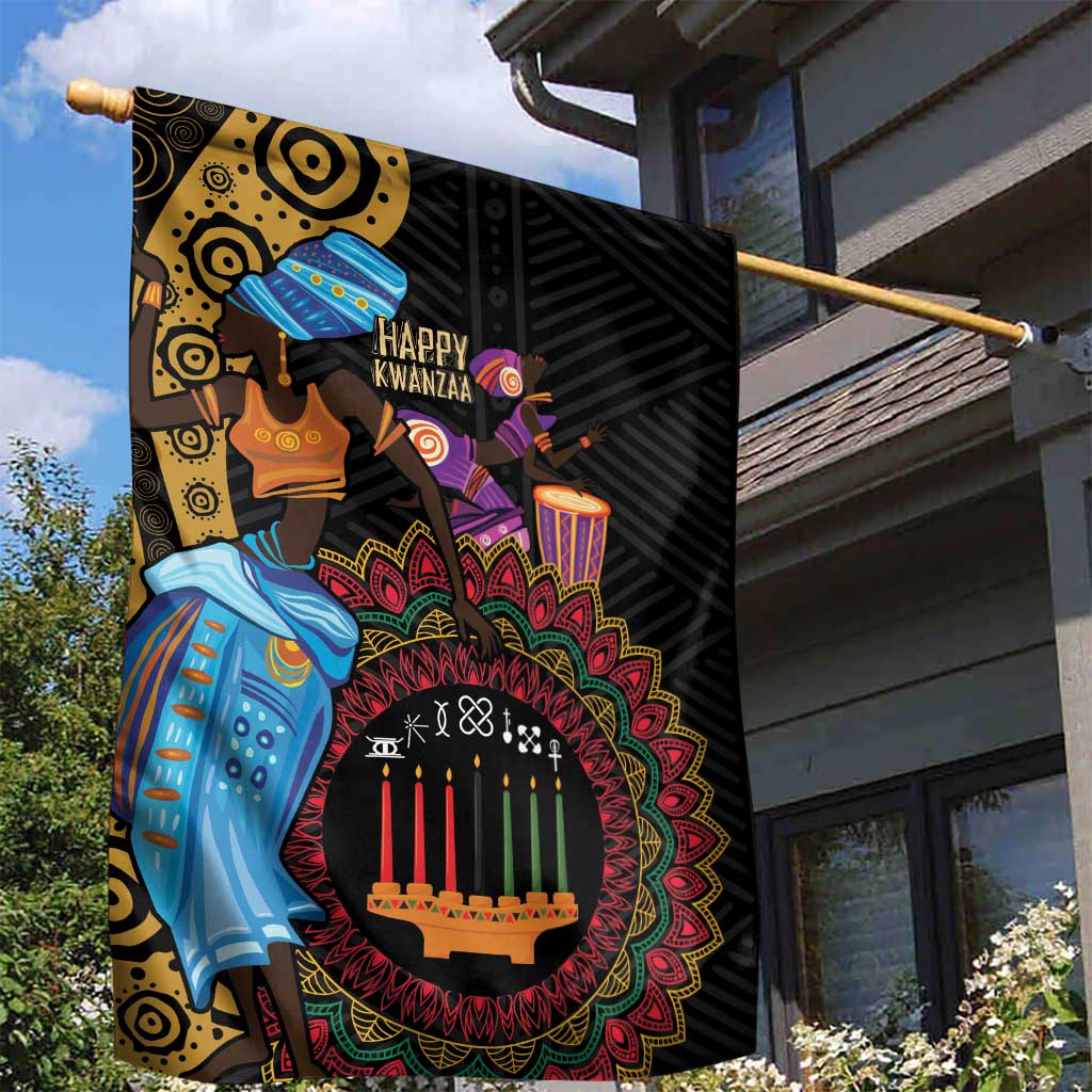 Happy Kwanzaa African Garden Flag Tribal Dance - Wonder Print Shop