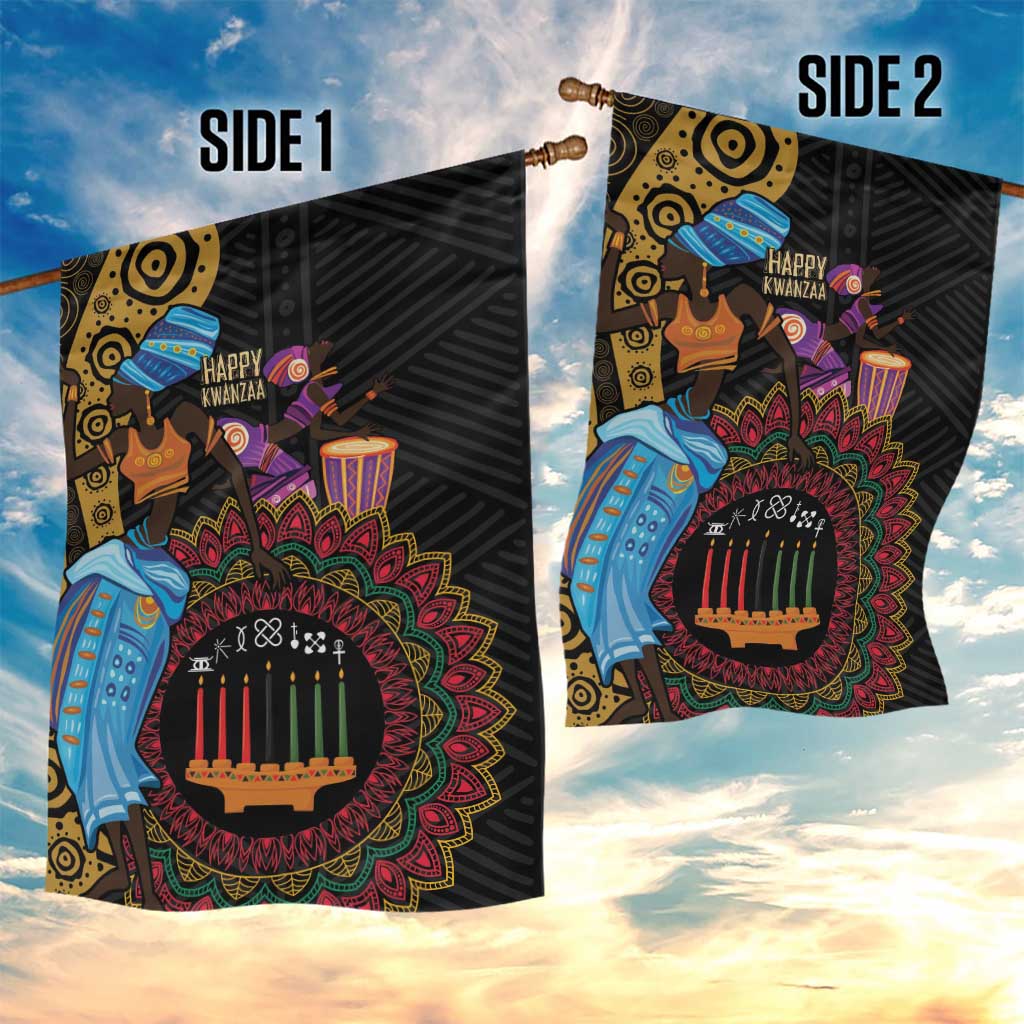 Happy Kwanzaa African Garden Flag Tribal Dance - Wonder Print Shop